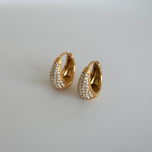 Hoops mini canastita con zirconias