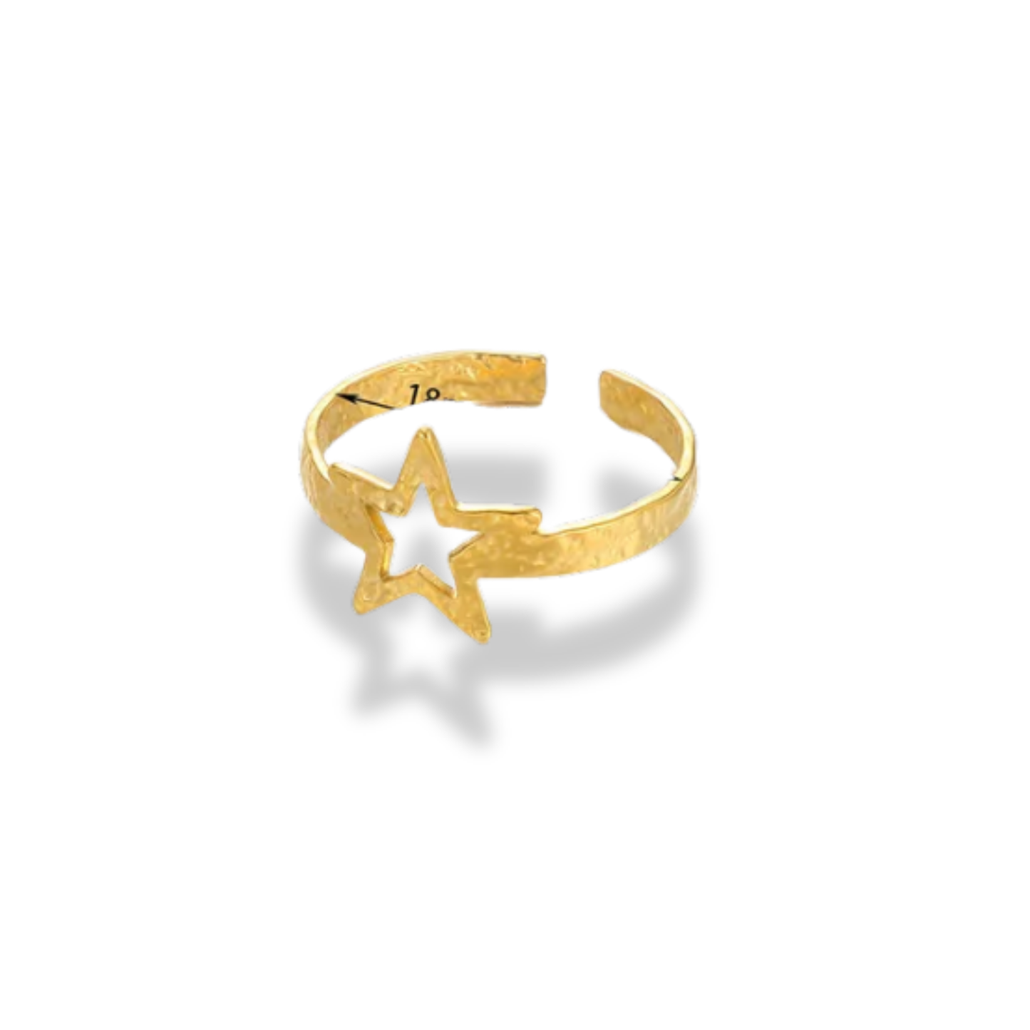 Anillo estrella hueca