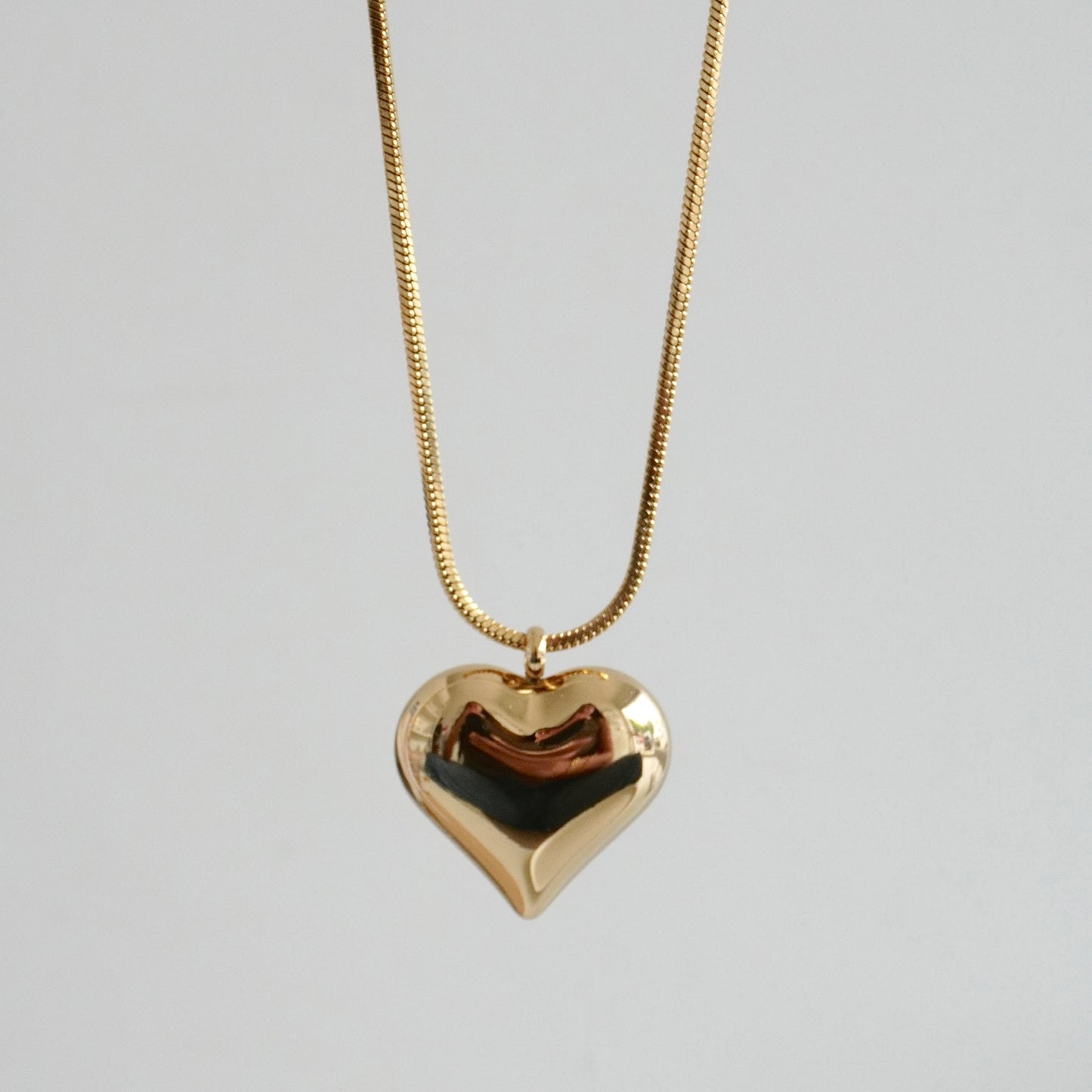 Cadena con dije de corazón grande