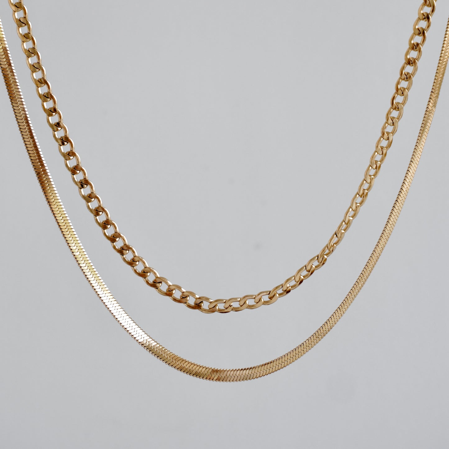 Set cadenas espiral y lisa