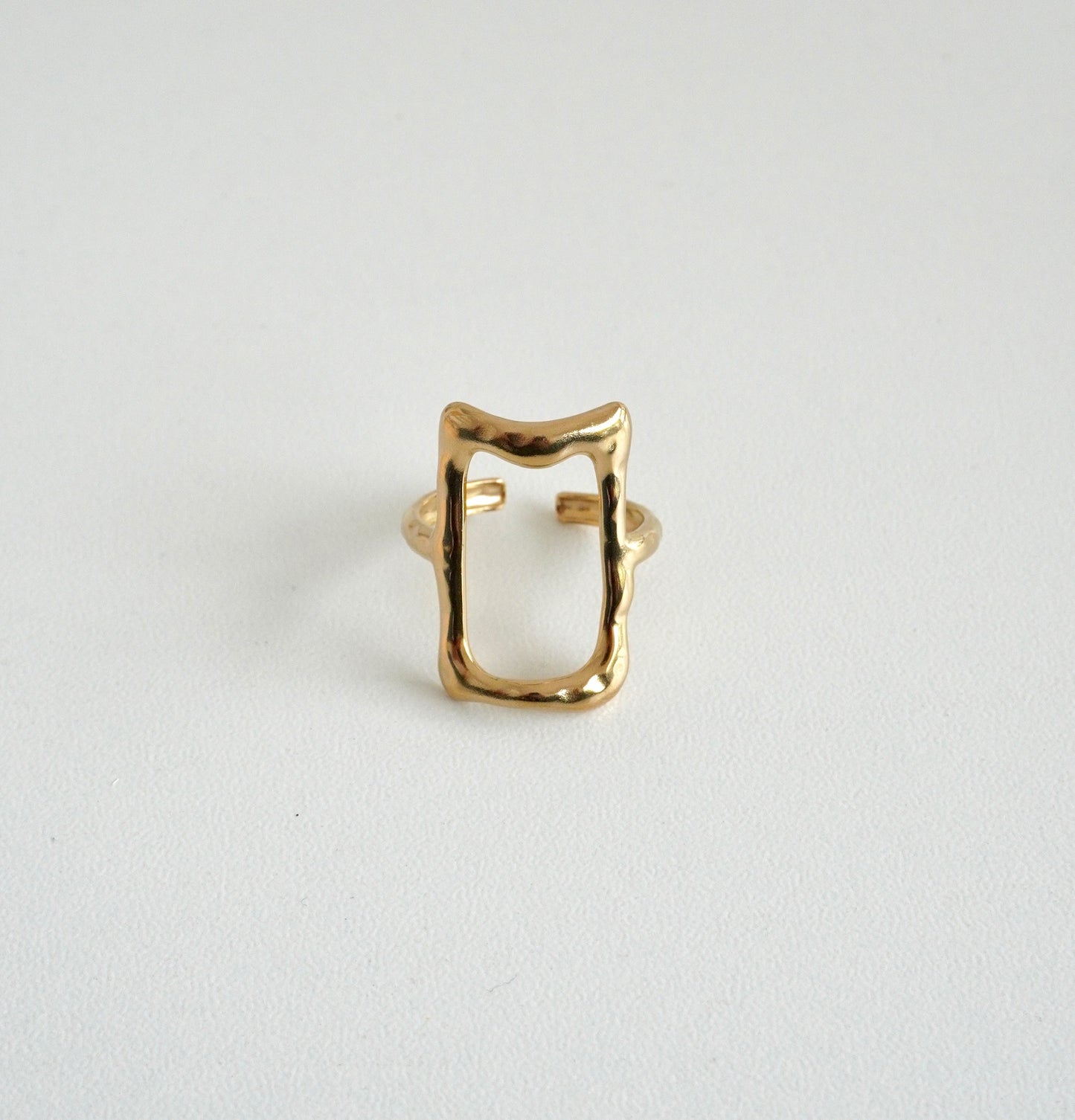 Anillo rectángulo textura