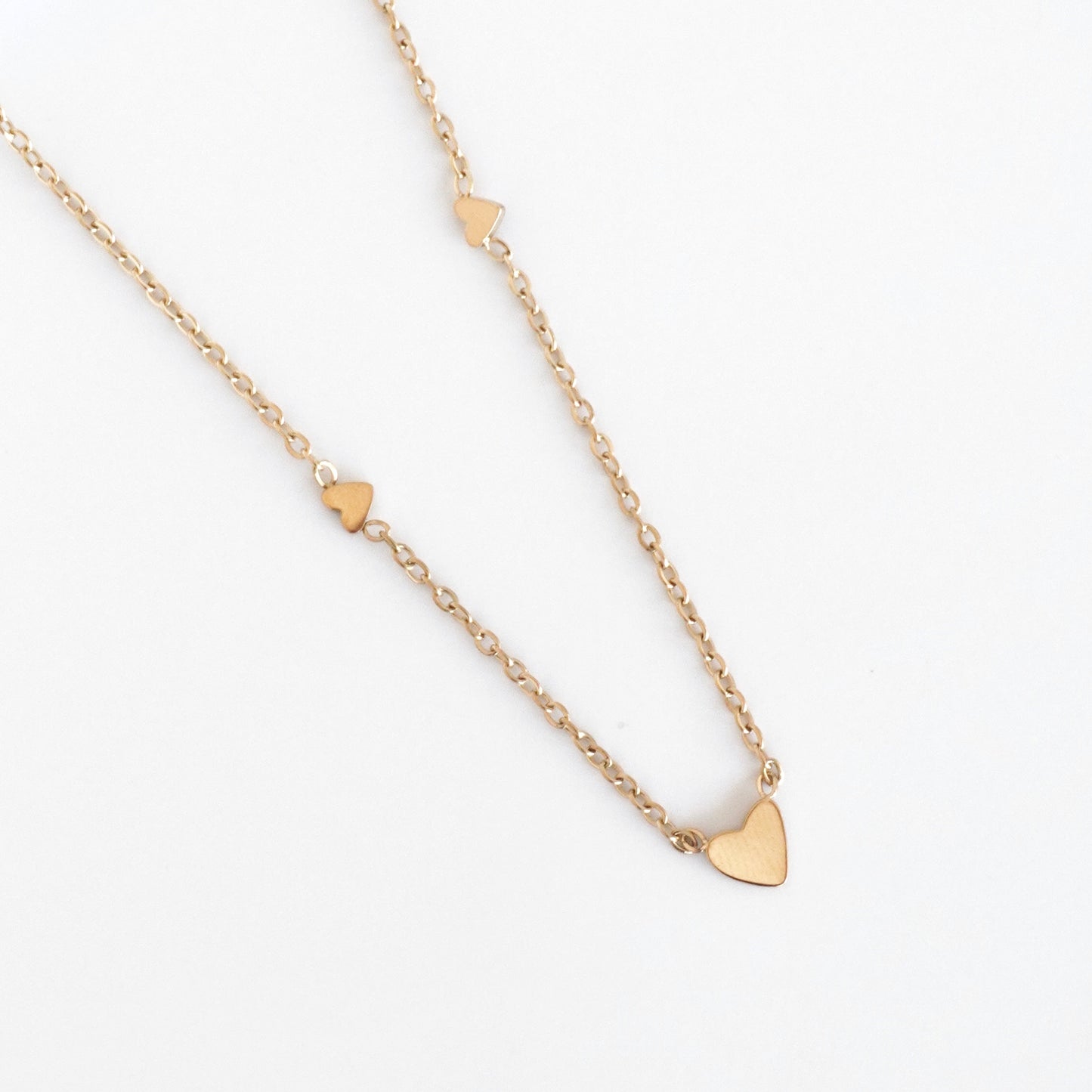 Cadena tres corazones minis