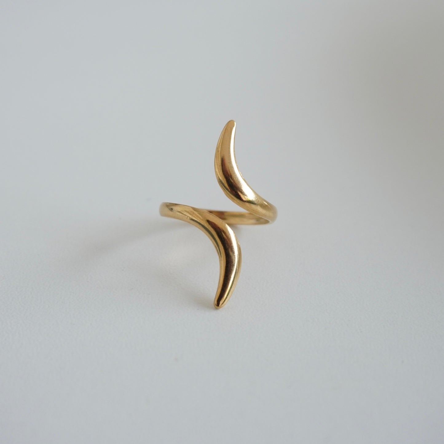 Anillo serpiente cruzado