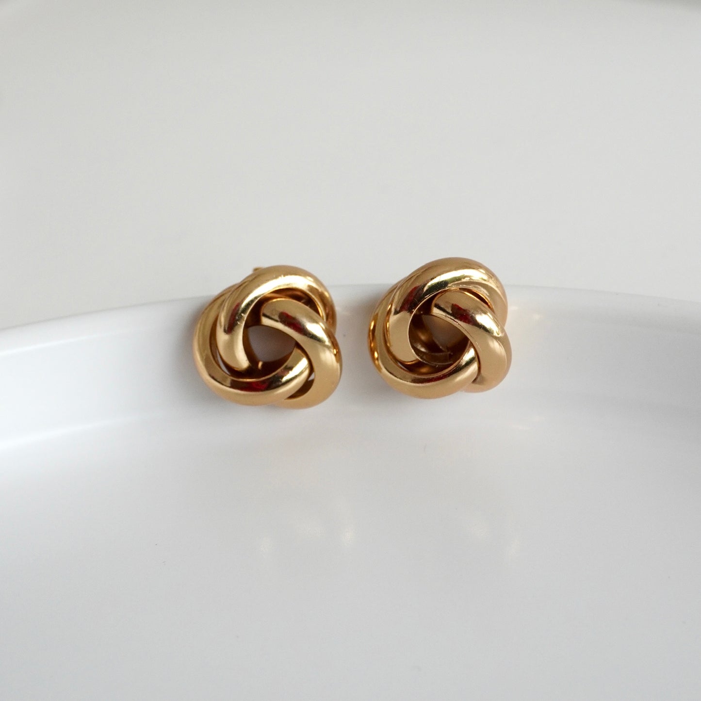 Aretes entrelazados chuncky