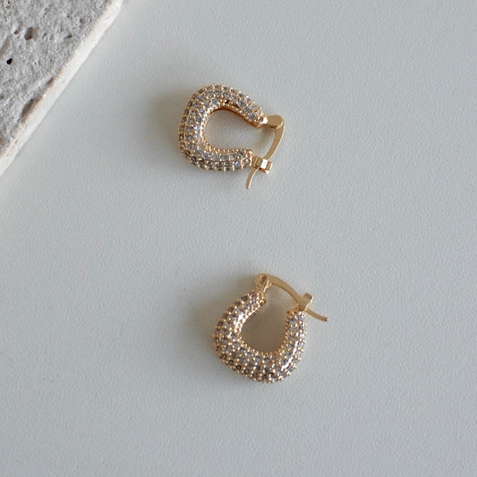 Aretes mini brillosos