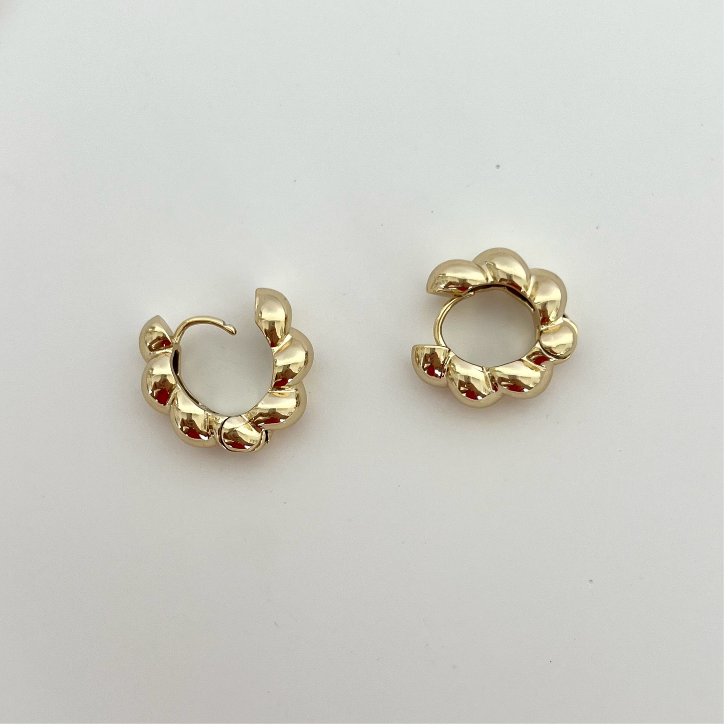 Hoops mini trenzadas