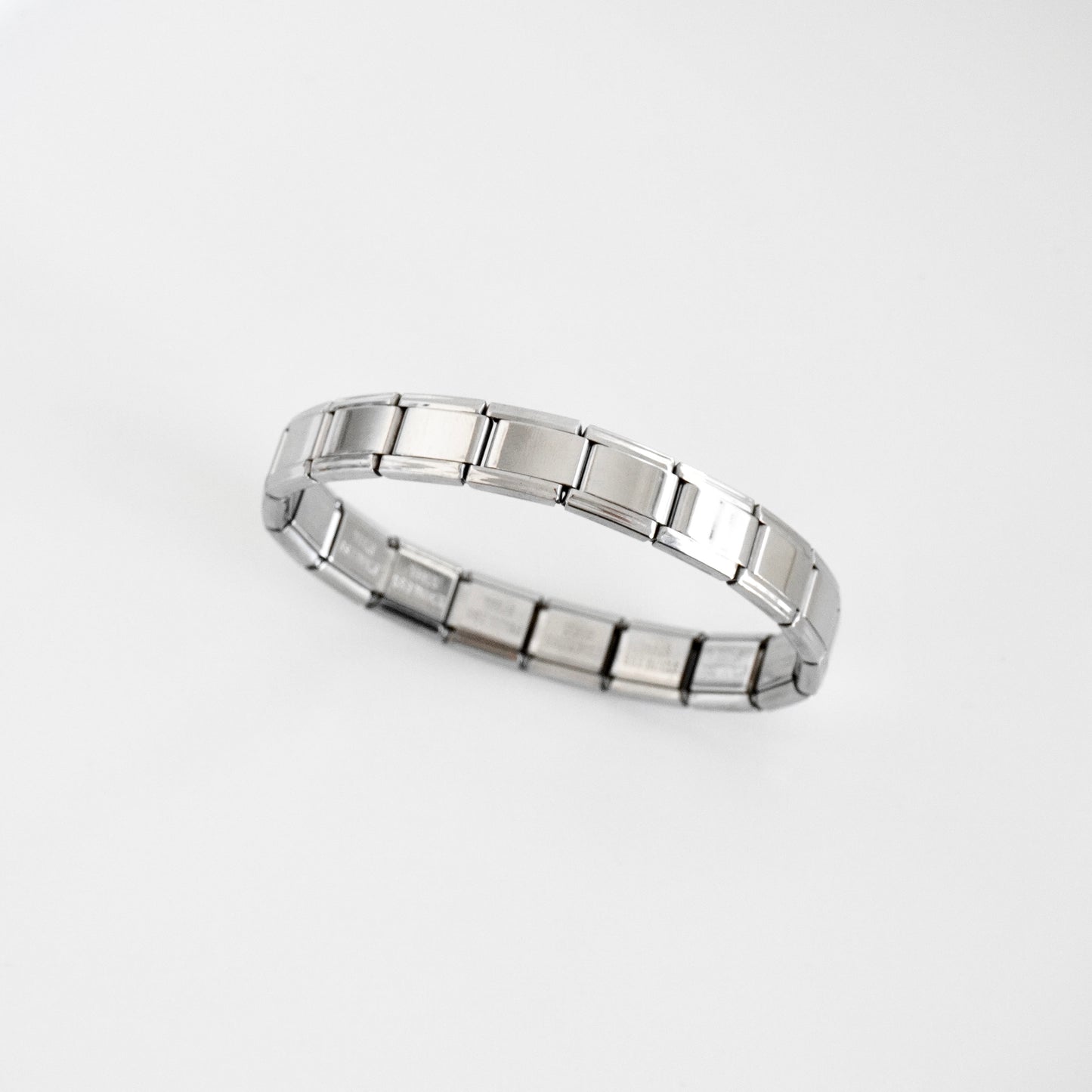 Pulsera italiana básica plateada