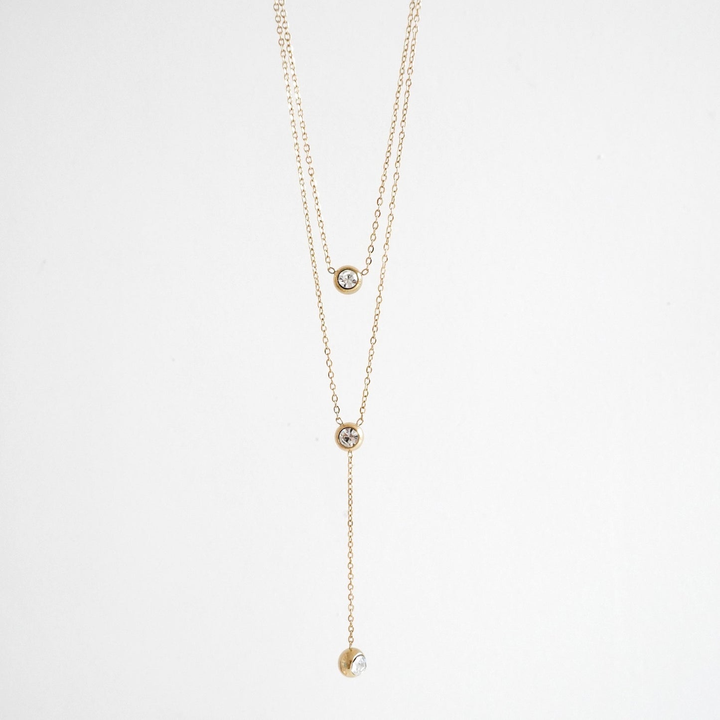 Set de cadena con colgante tipo corbatin