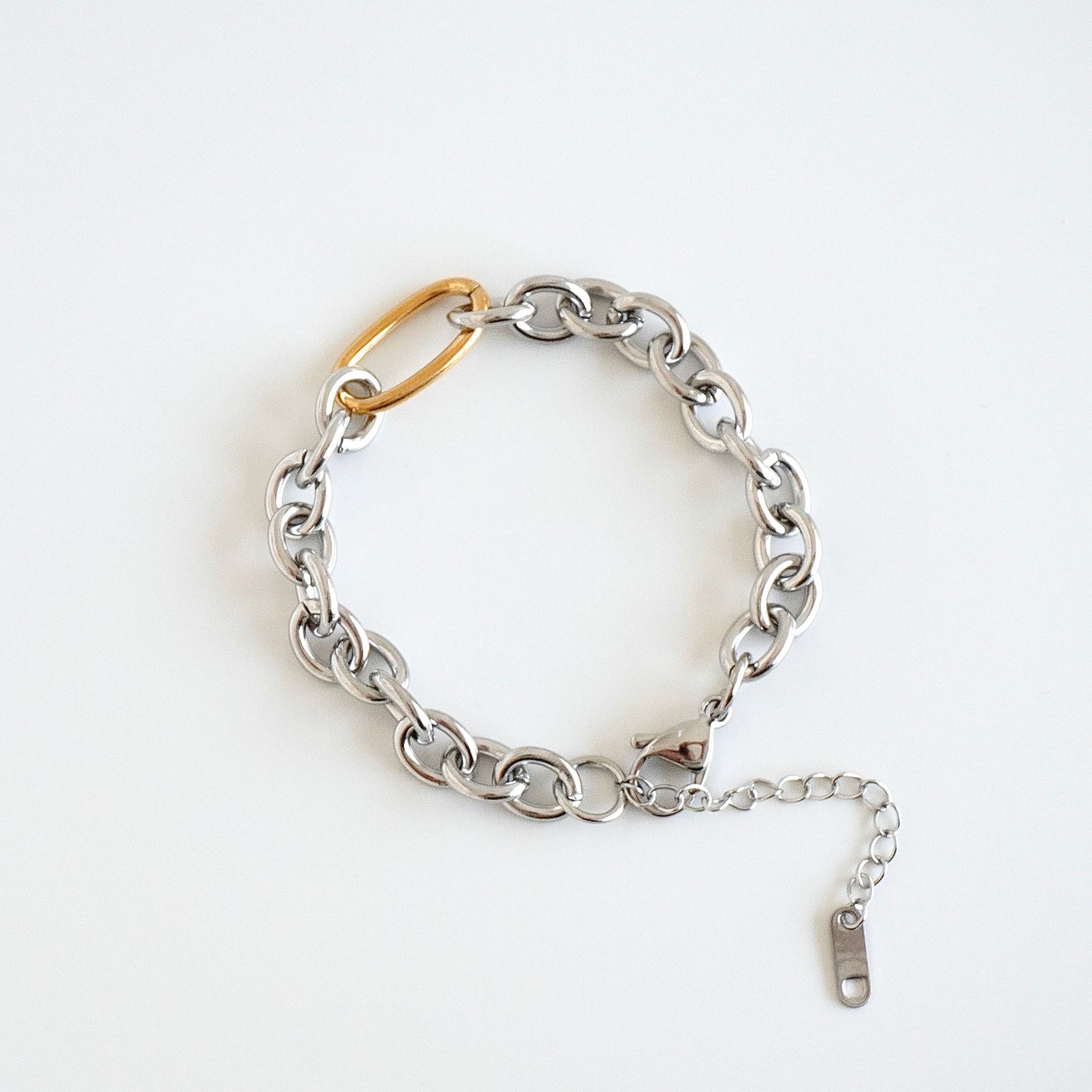 Pulsera chuncky bicolor de eslabones
