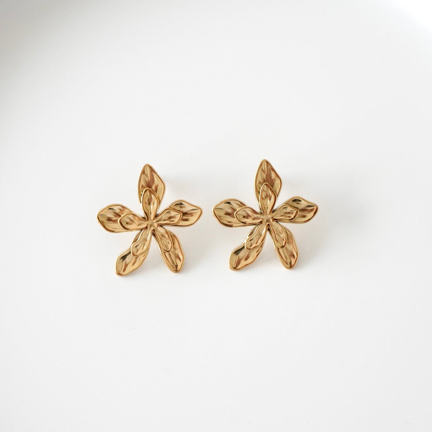 Aretes flores dobles