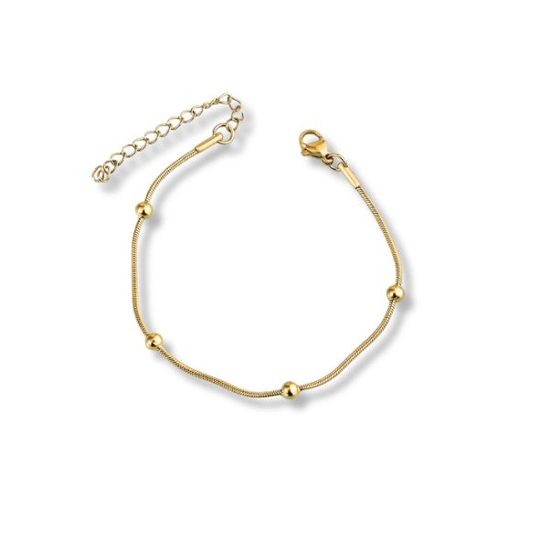 Pulsera de serpiente con bolitas