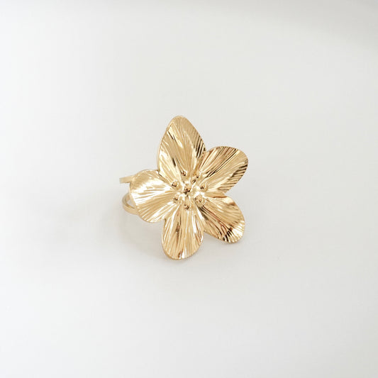 Anillo flor tropical