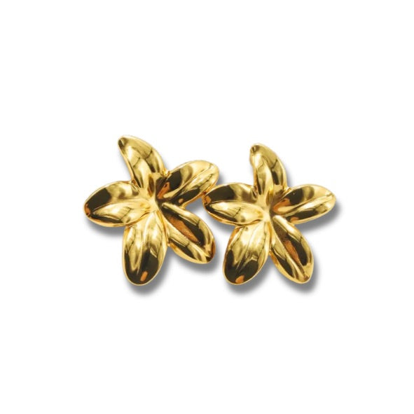 Aretes de flor tropical