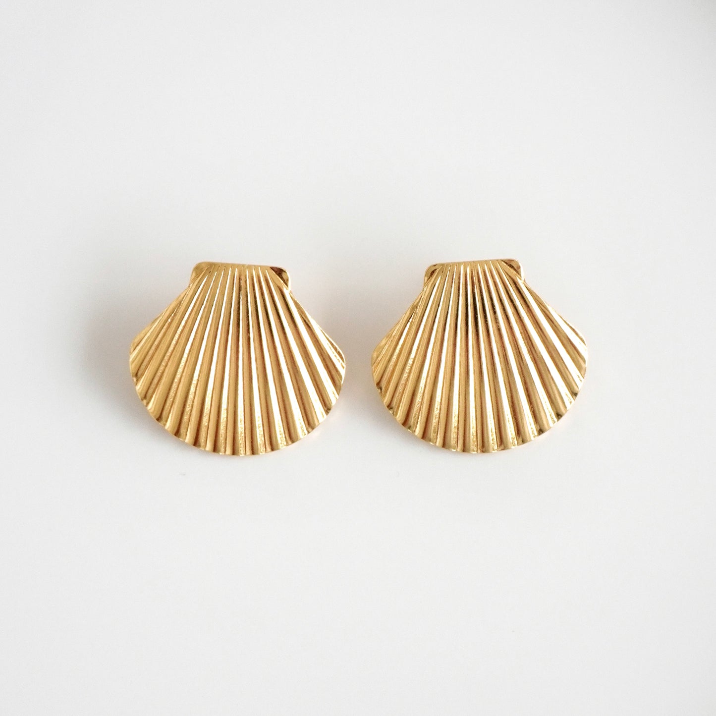 Aretes de concha grande