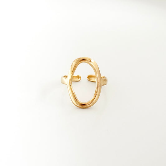 Anillo círculo asimétrico delgado