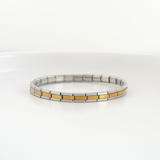 Pulsera italiana bicolor mini