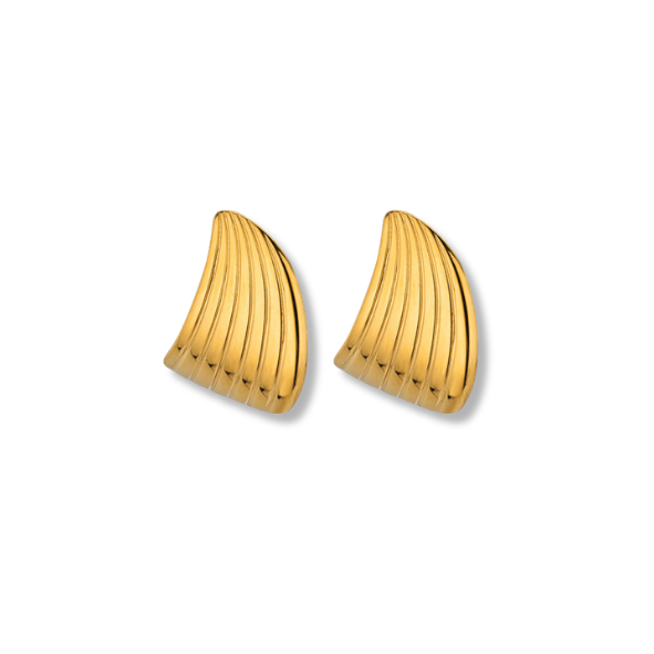 Aretes tipo abanico