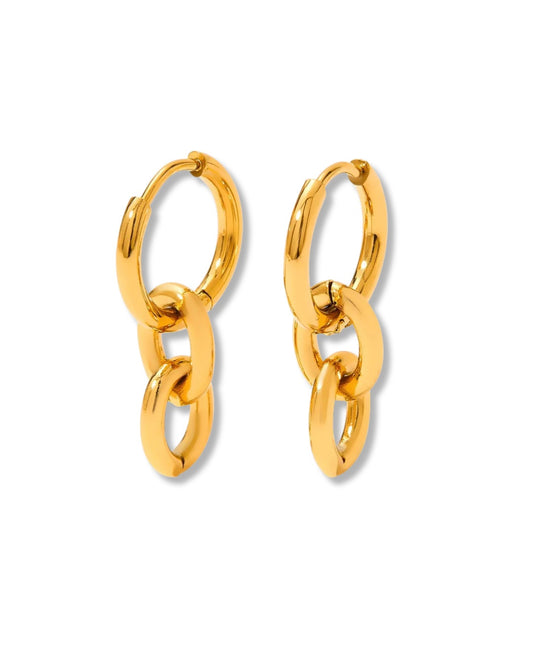 Aretes doble uso eslabones 