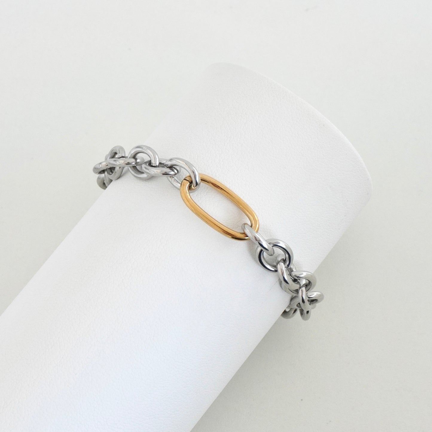 Pulsera chuncky bicolor de eslabones