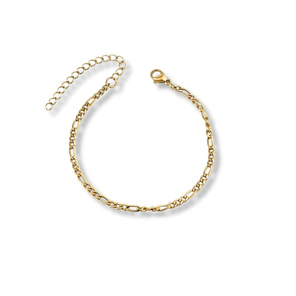 Pulsera de eslabones desiguales 3mm