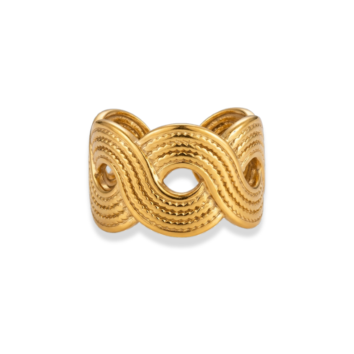 Anillo tipo trenzado
