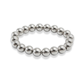 Pulsera bolitas plateada  8mm