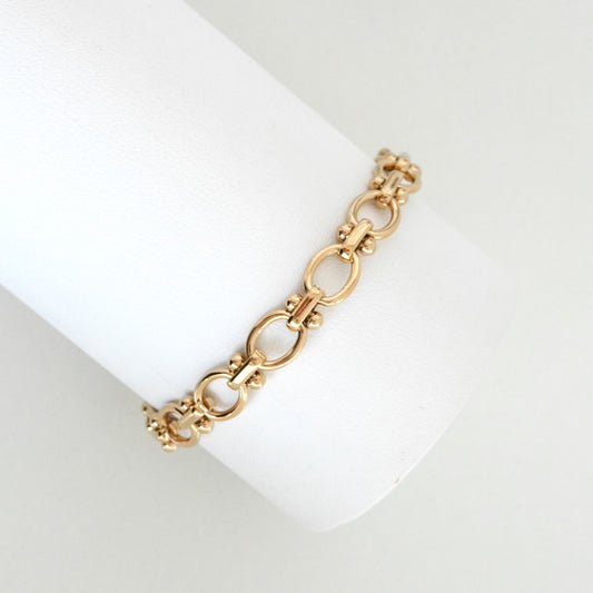 Pulsera de eslabones redondos
