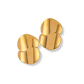 Aretes doble círculo pegados