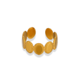 Anillo de óvalos dorados