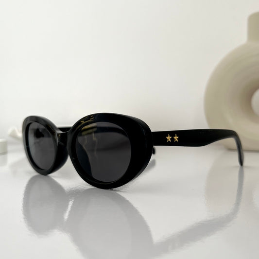 Lentes negros estrellitas