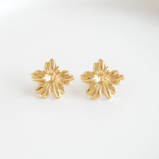Aretes flor irregulares