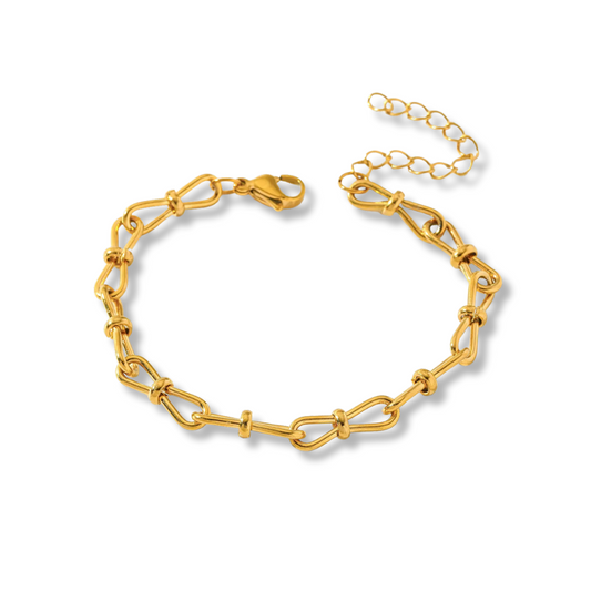 Pulsera eslabones tipo moñitos