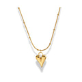 Cadena dije de corazón chuncky largo