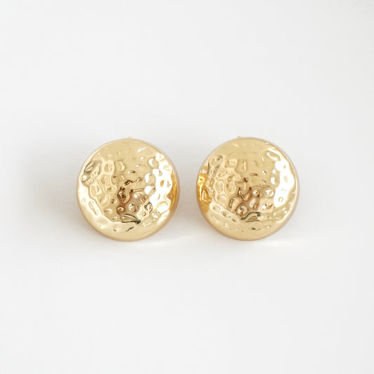Aretes redondos texturizados