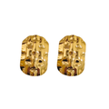 Aretes de textura de cuadros