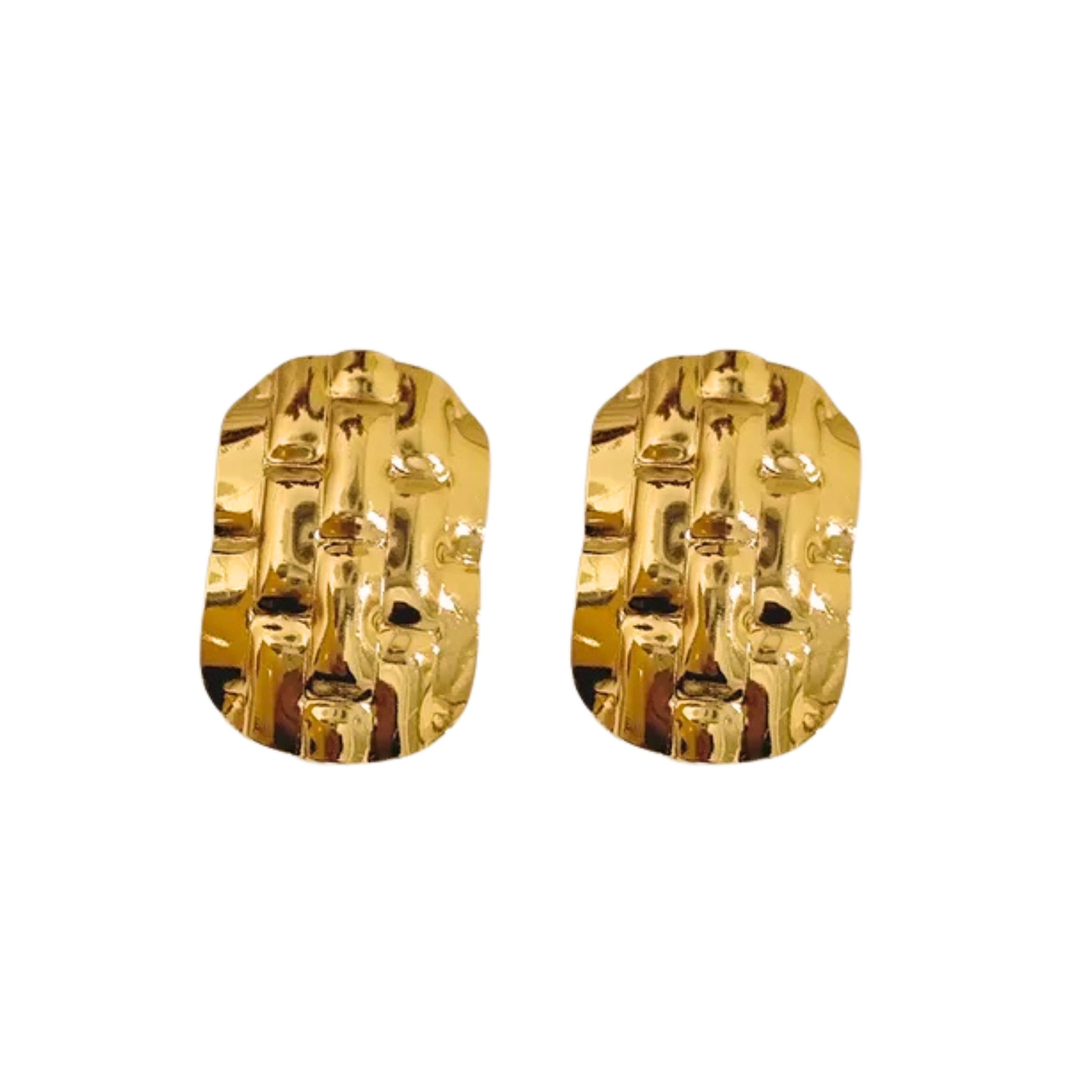 Aretes de textura de cuadros