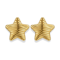 Aretes de estrella con líneas