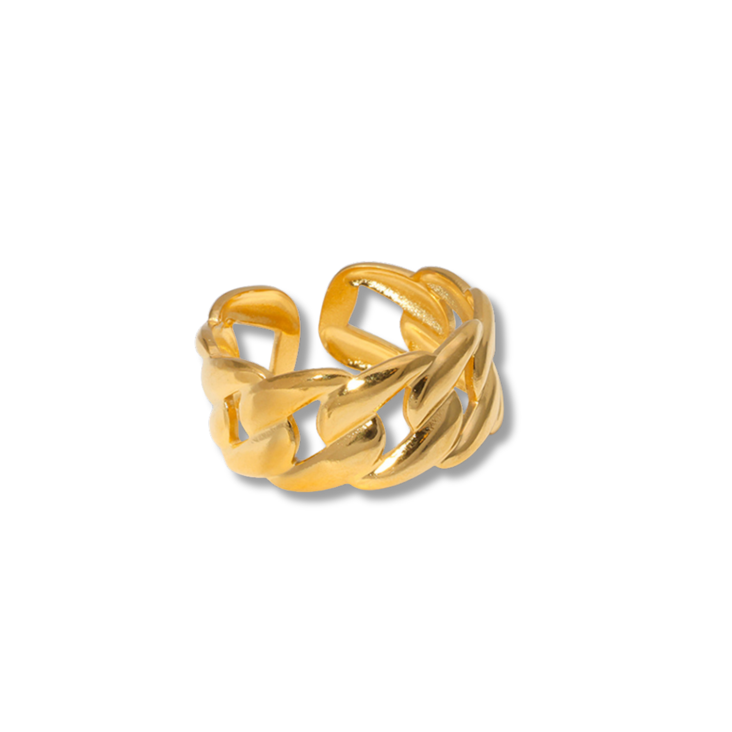 Anillo de eslabones gruesos