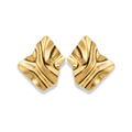 Aretes asimétricos con textura