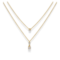 Set d cadenas con zirconias colgantes