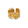 Anillo con textura irregular