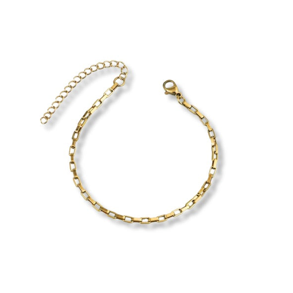 Pulsera eslabones cuadrados