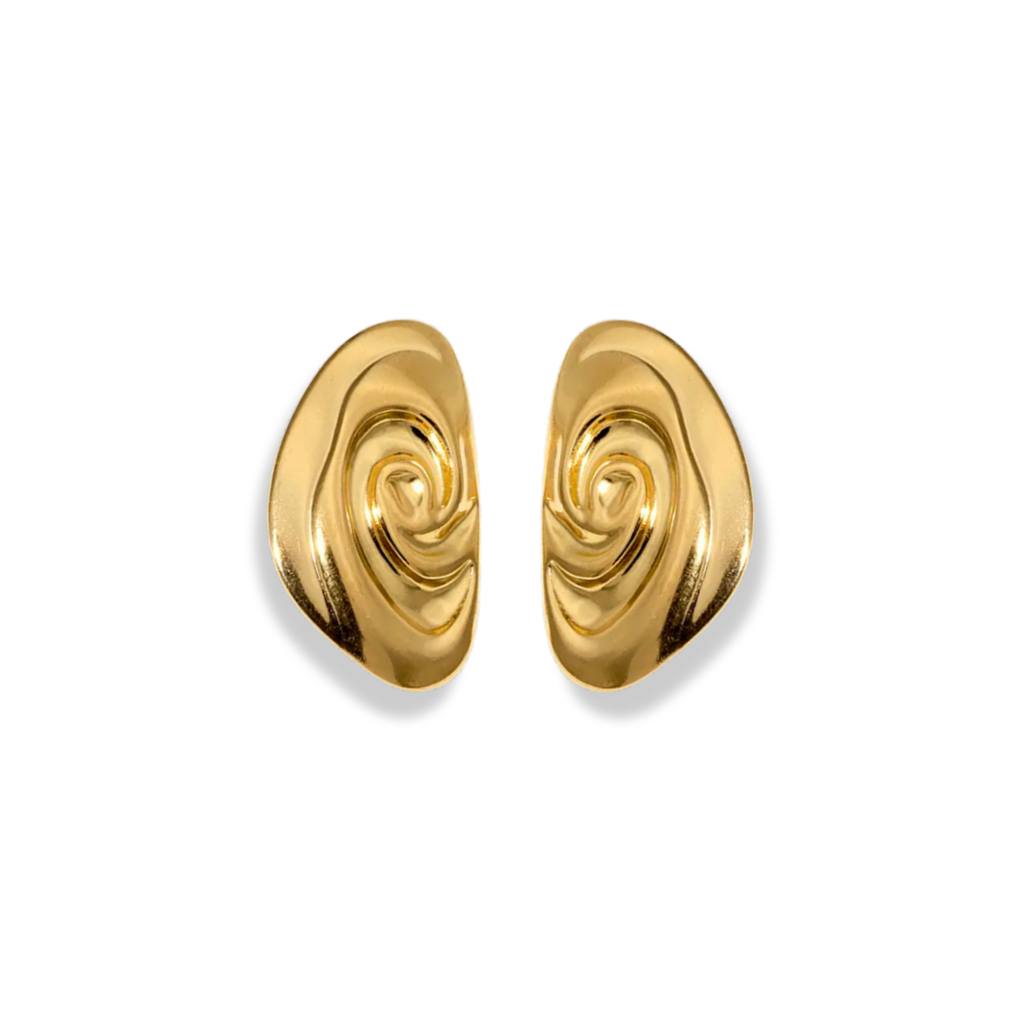 Aretes tsunami ovalados