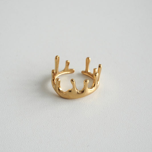 Anillo asimétrico escurrido