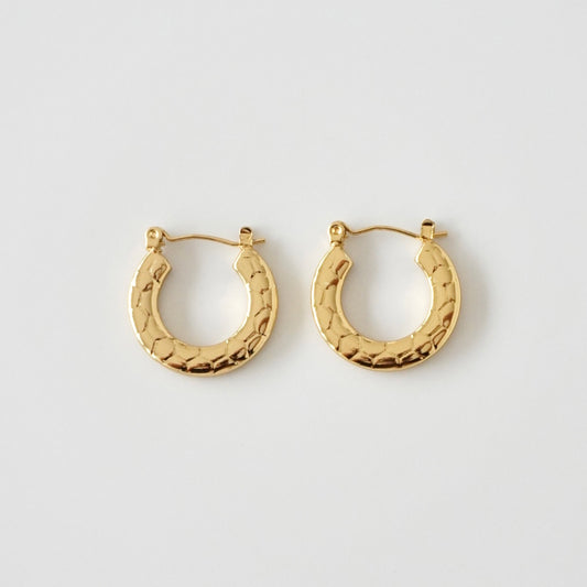 Hoops de broche con textura