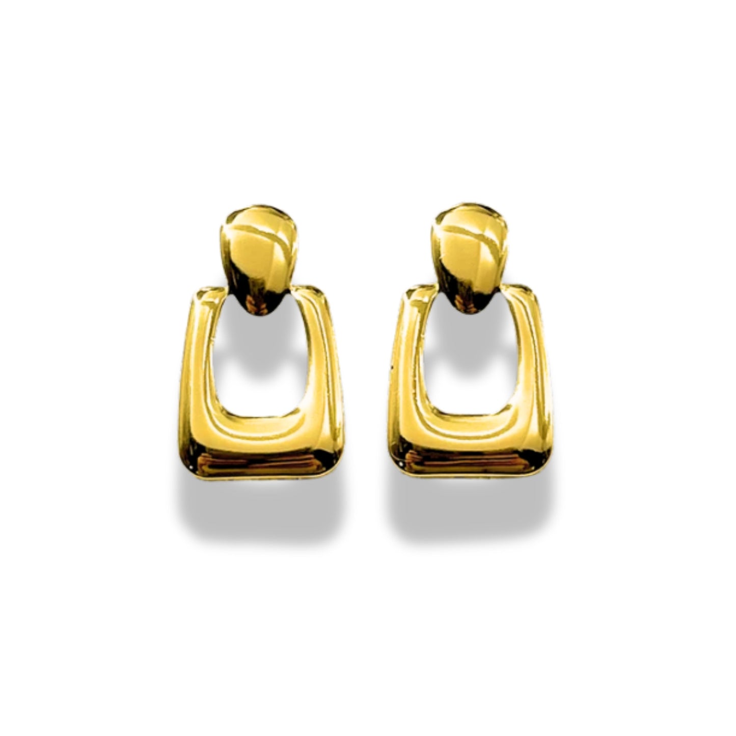 Aretes  colgantes cuadrados