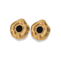 Aretes asimétricos con piedra negra