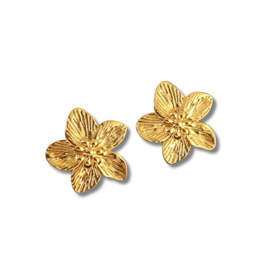 Aretes flor tropical