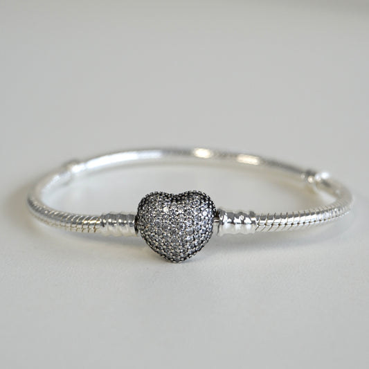 Pulsera corazón con zirconias