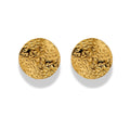 Aretes redondos con textura